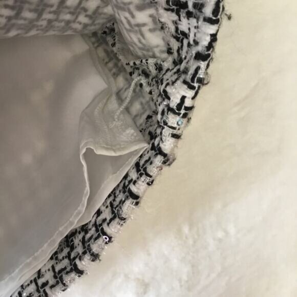 Loft Black and White Sequin Shift Skirt - Picture 14 of 14